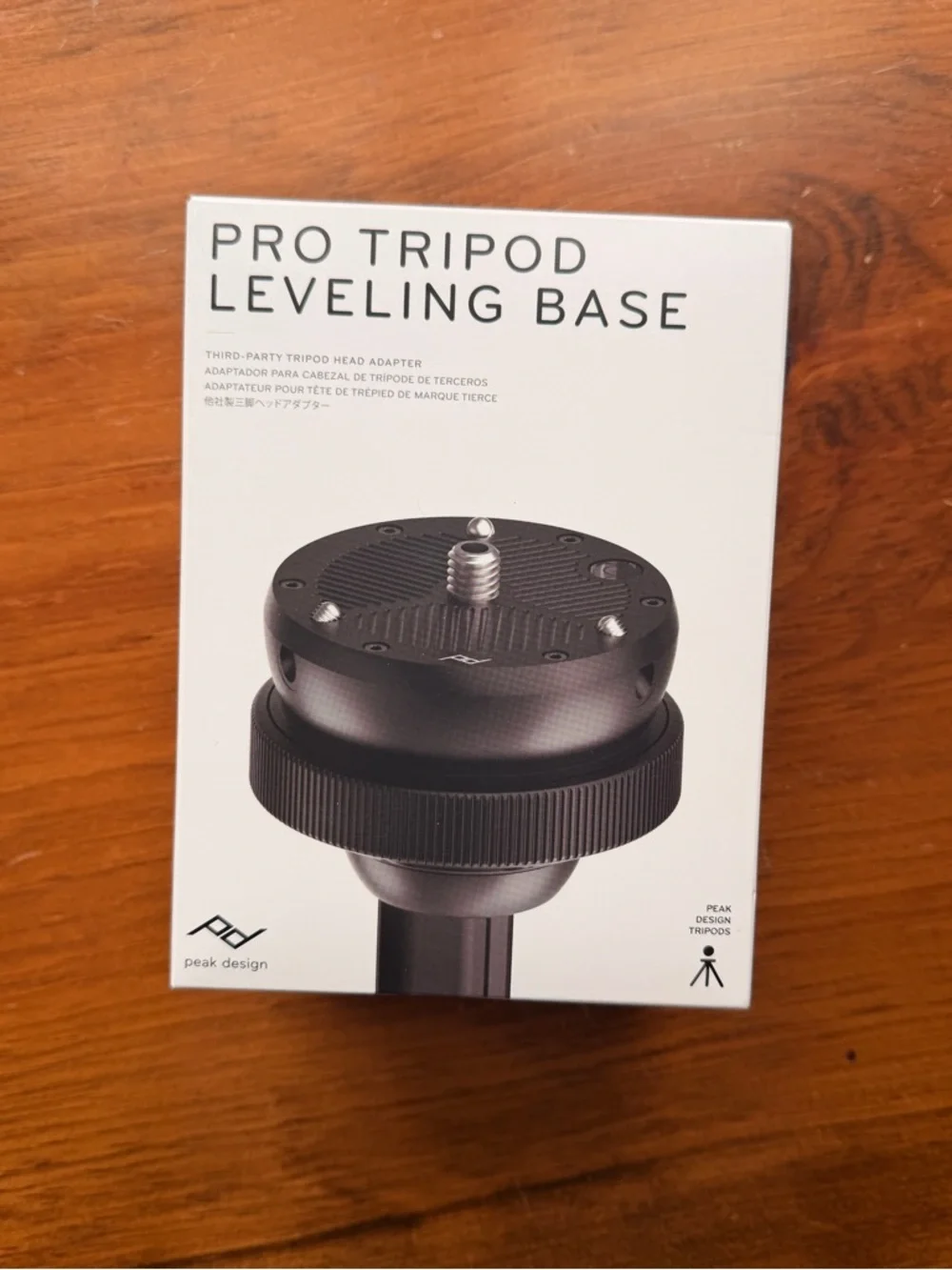 NEW UN-OPENED Peak Design Pro Tripod Leveling Base – Black